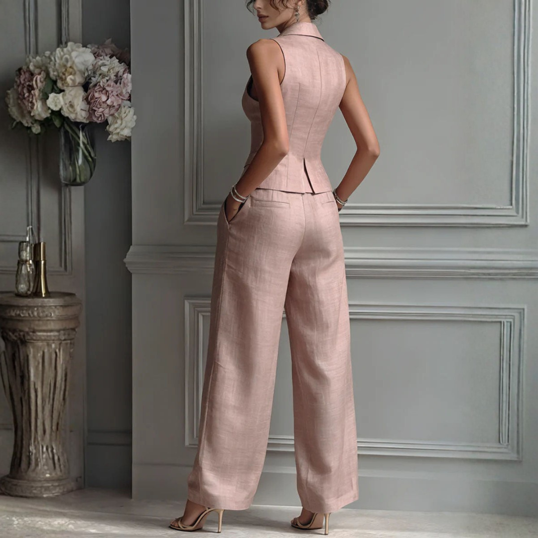 GEMMA | CONJUNTO COMPLETO DE 2 PIEZAS CON ESCOTE EN V