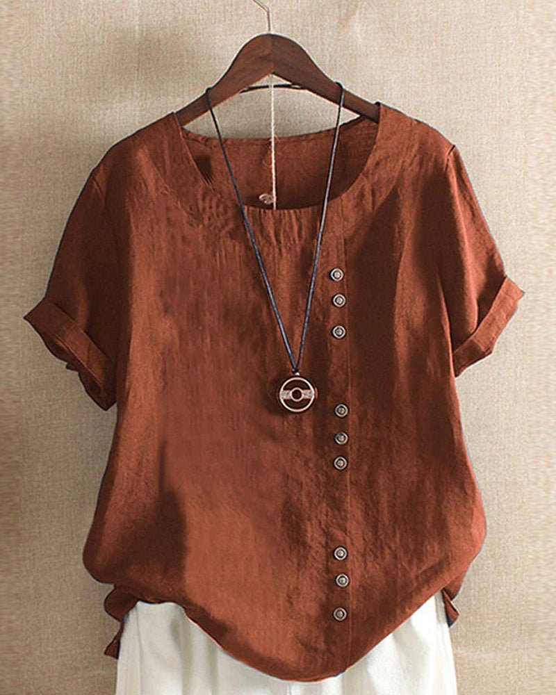 Matilda | Blusa Relajada con Detalle de Botones