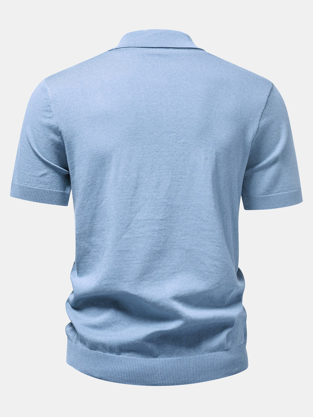 Camisa de punto con botones y diseño jacquard retorcido