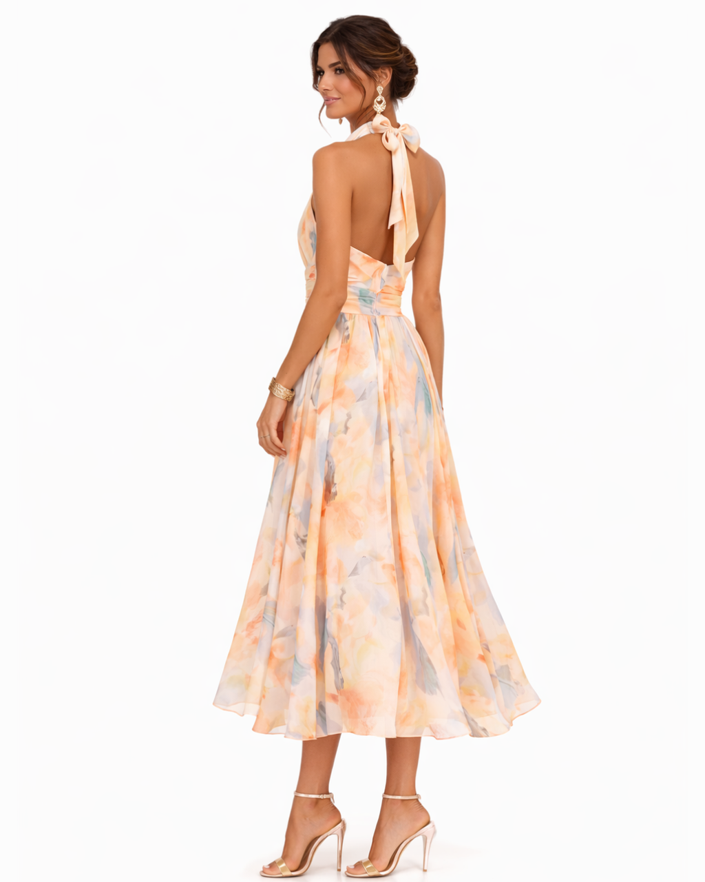 Aurora | Vestido Maxi con Cuello Halter