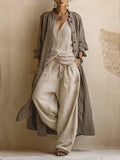 Letizia | Conjunto de Tres Piezas con Cárdigan Boho Largo