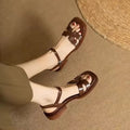 Tessa | Sandalias Planas de Piel