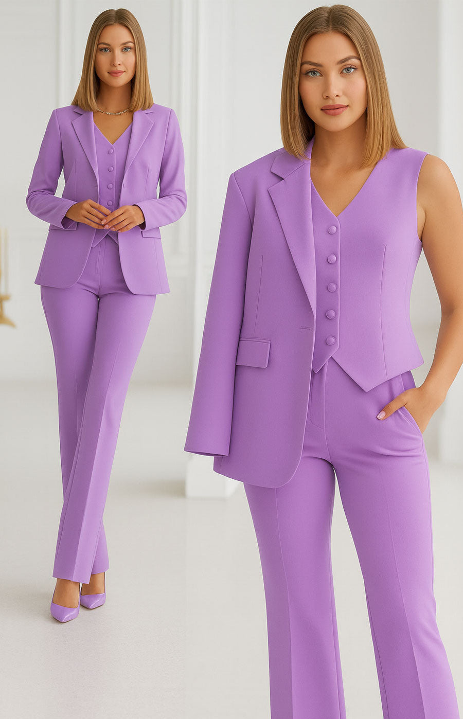 VALERIA CONJUNTO ELEGANTE DE 3 PIEZAS