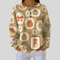 Tawnie™ | Sudadera de Lazos y Calabazas