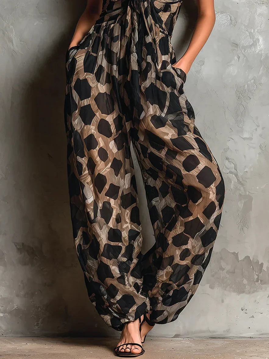 Estela | Mono con Estampado de Leopardo