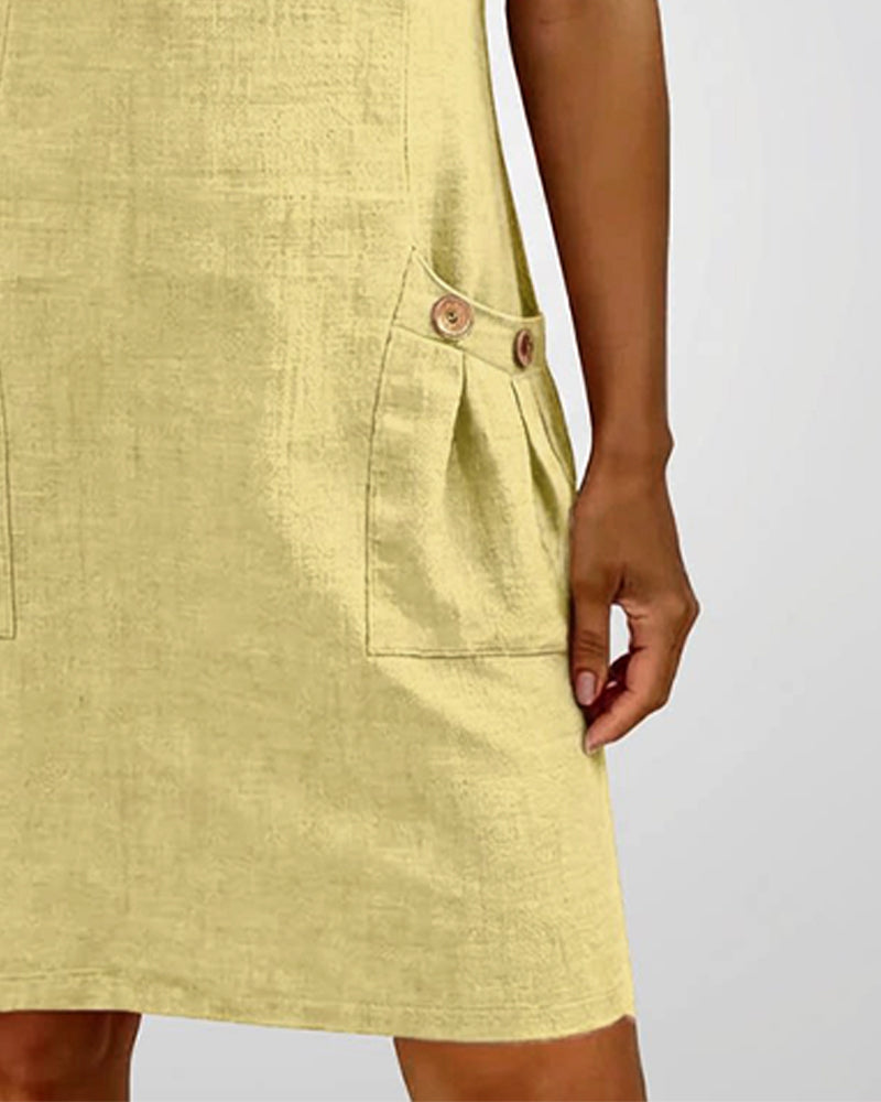 Carmen | Vestido de algodón con cremallera