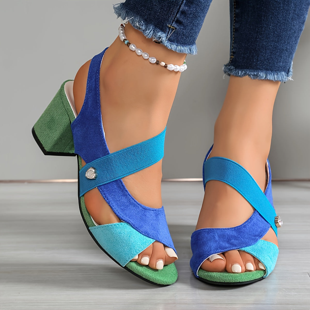 Elara | Tacones Cómodos de Tiras Cruzadas