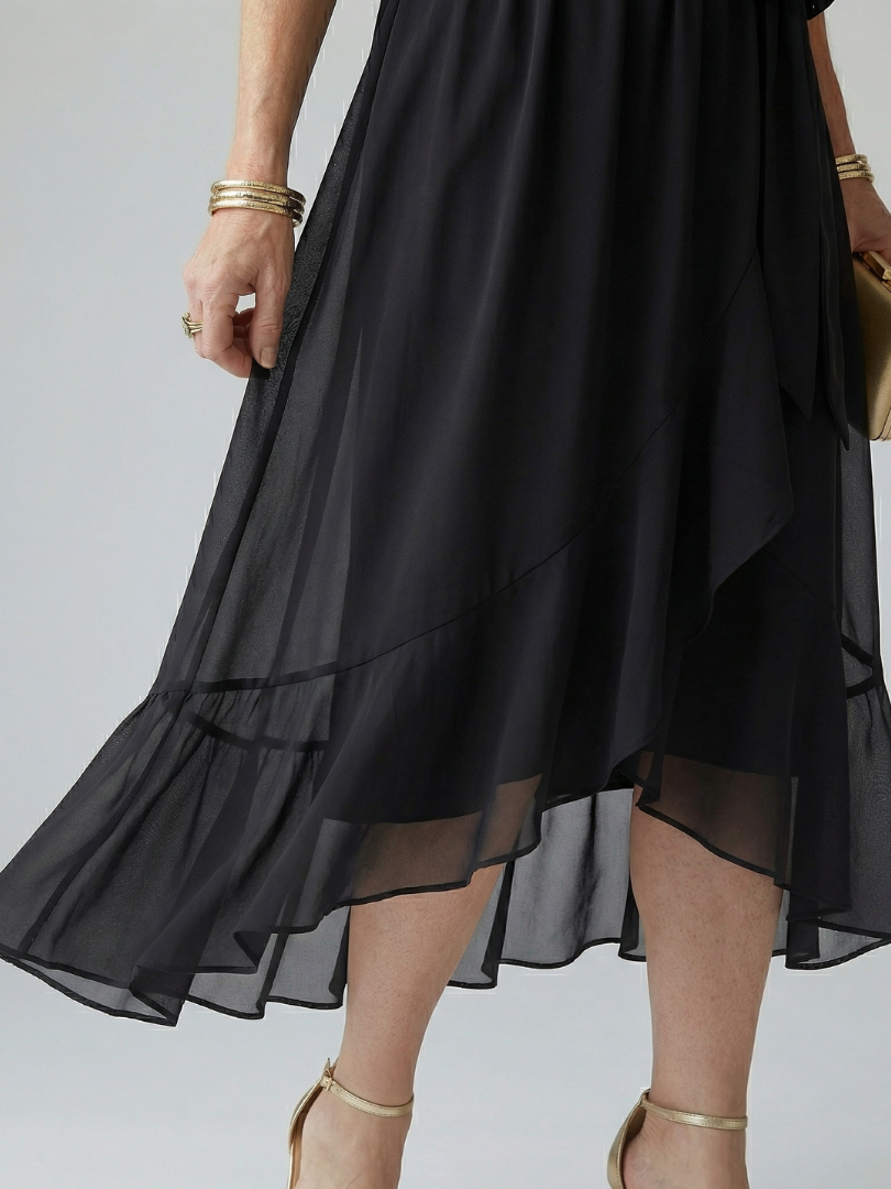 Wilhelmina | Vestido Midi Cruzado Fluido