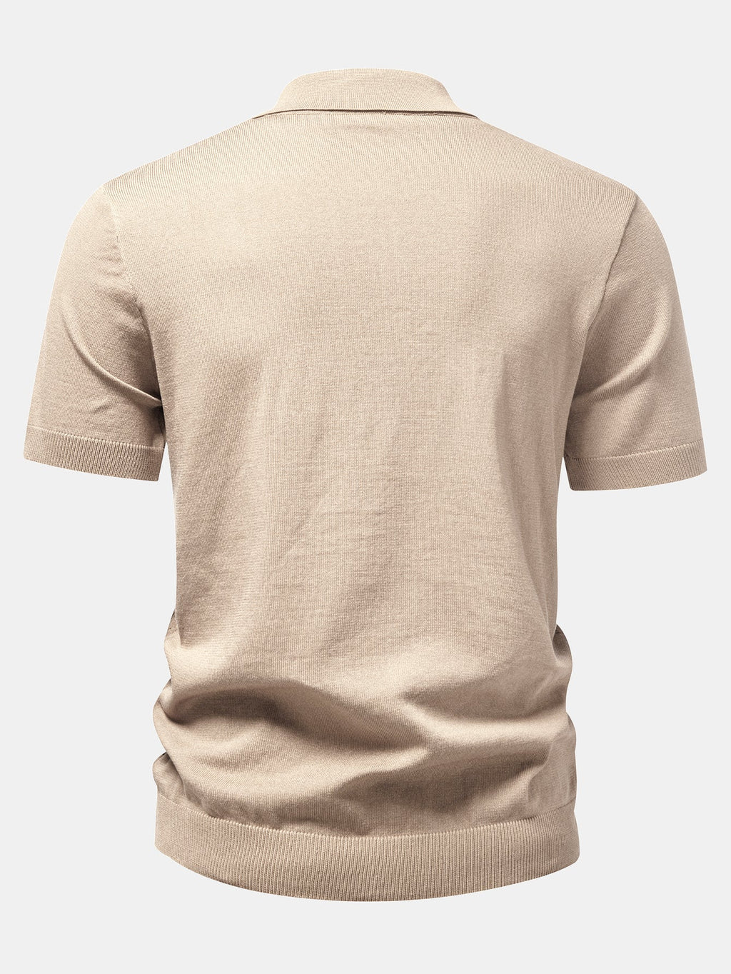 Camisa de punto con botones y diseño jacquard retorcido y pantalones cortos de 5" con cordón y textura arrugada