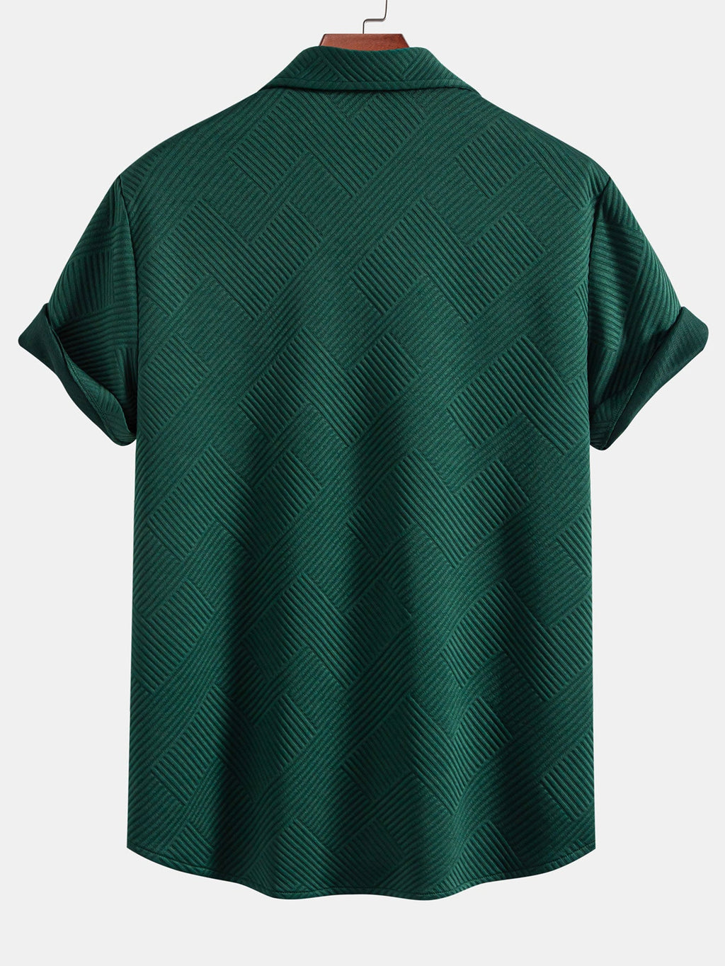 Camisa de jacquard a rayas con botones