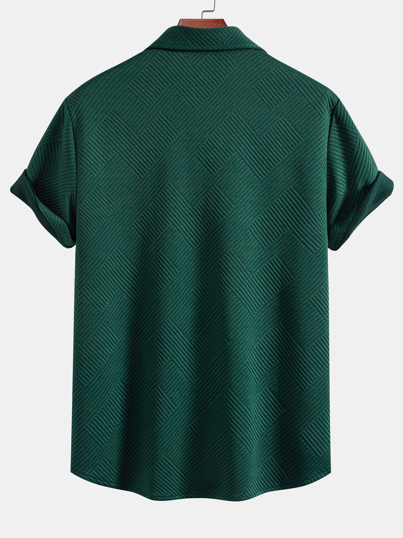 Camisa de jacquard a rayas con botones