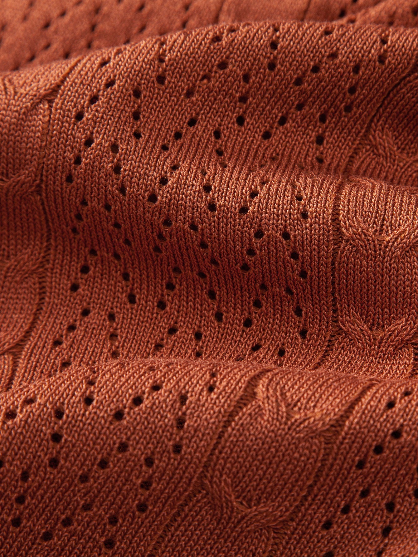 Camisa de punto con botones y diseño jacquard retorcido