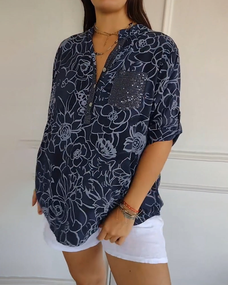 Cassie | Blusa con estampado floral