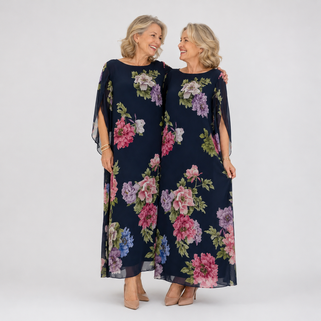 Elowen™ | Vestido Maxi Midnight Bloom