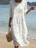 María José | Vestido blanco con flores vintage bordadas