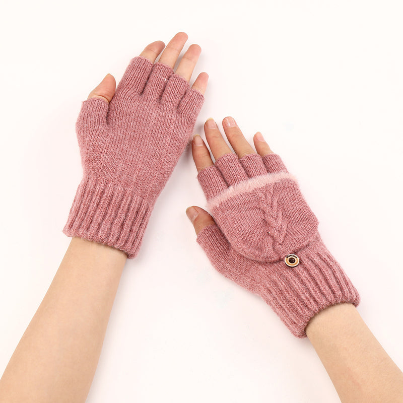 Guantes Cálidos de Color Liso