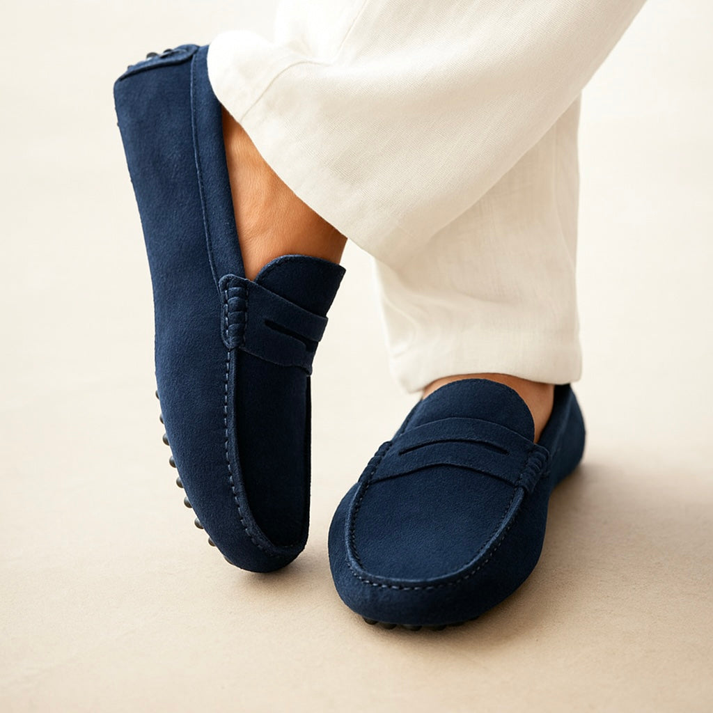 Mocasines tipo «boat» de ante