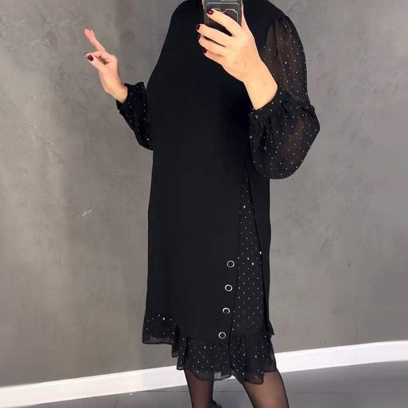 Thessariae | Elegante vestido con mangas de cristal