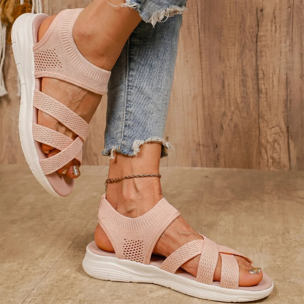 María | Sandalias Confort Rosa