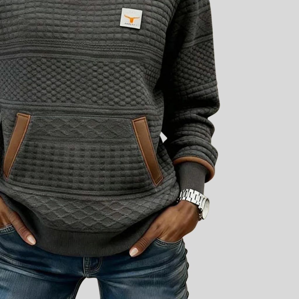 Noelle™ | Sudadera de Cuello Redondo en Bloques de Color