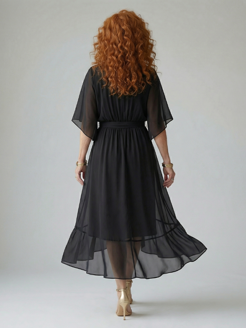 Wilhelmina | Vestido Midi Cruzado Fluido
