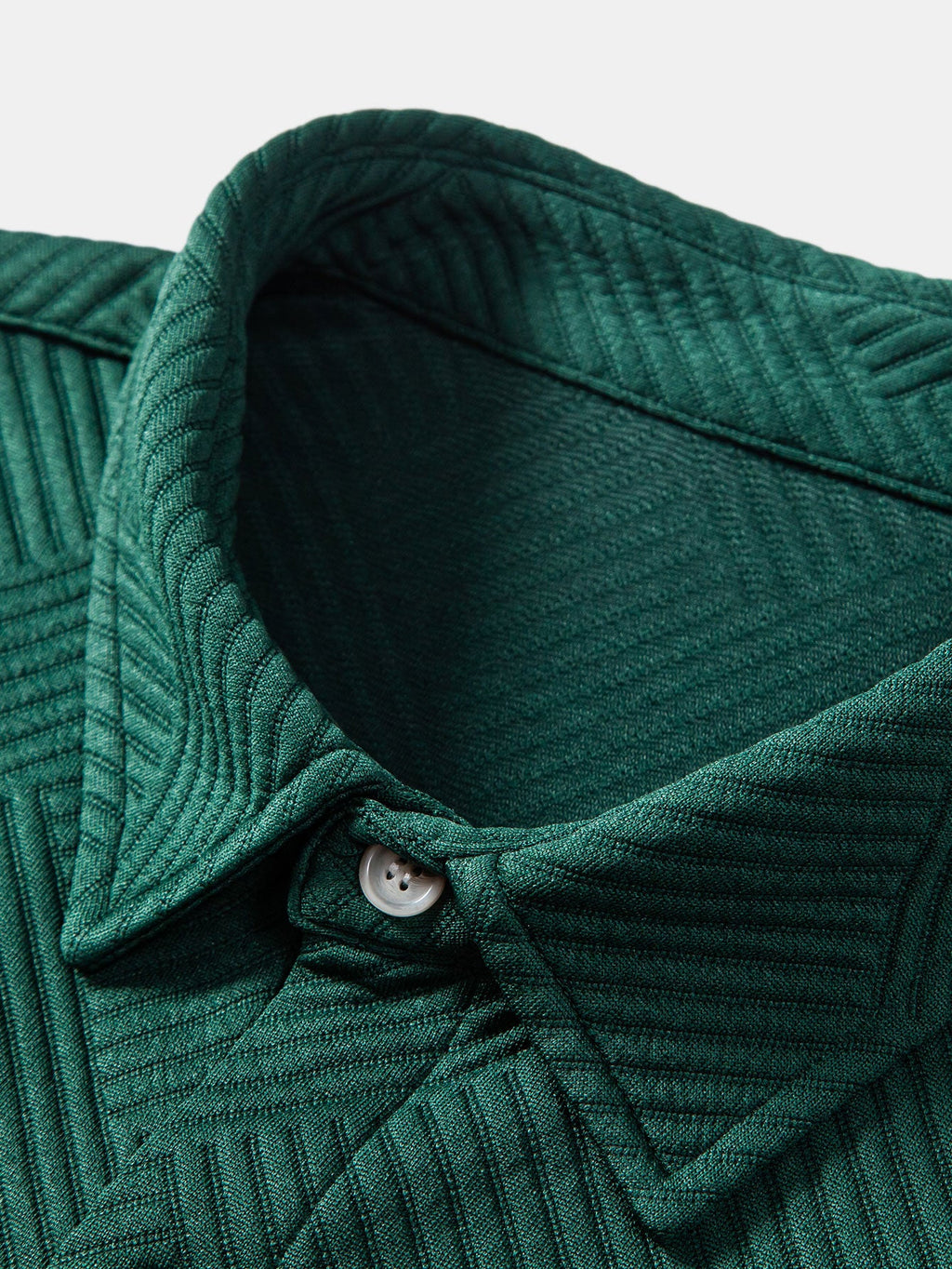 Camisa de jacquard a rayas con botones