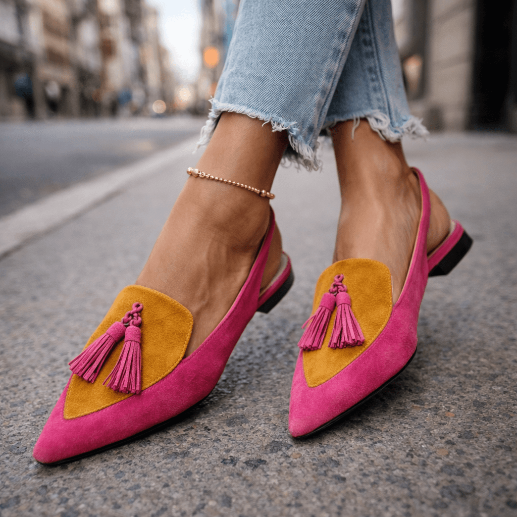 Sandalias Eliza con Tiras y Borlas