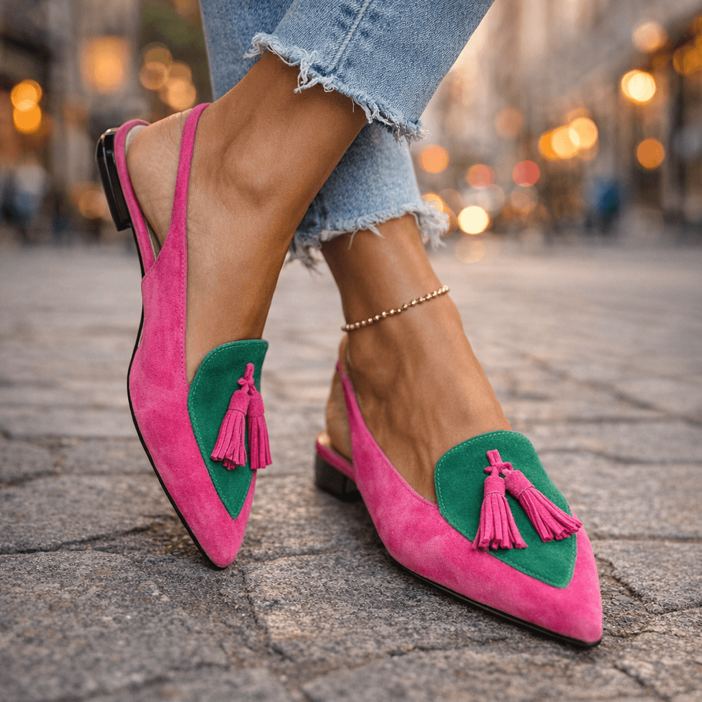 Sandalias Eliza con Tiras y Borlas