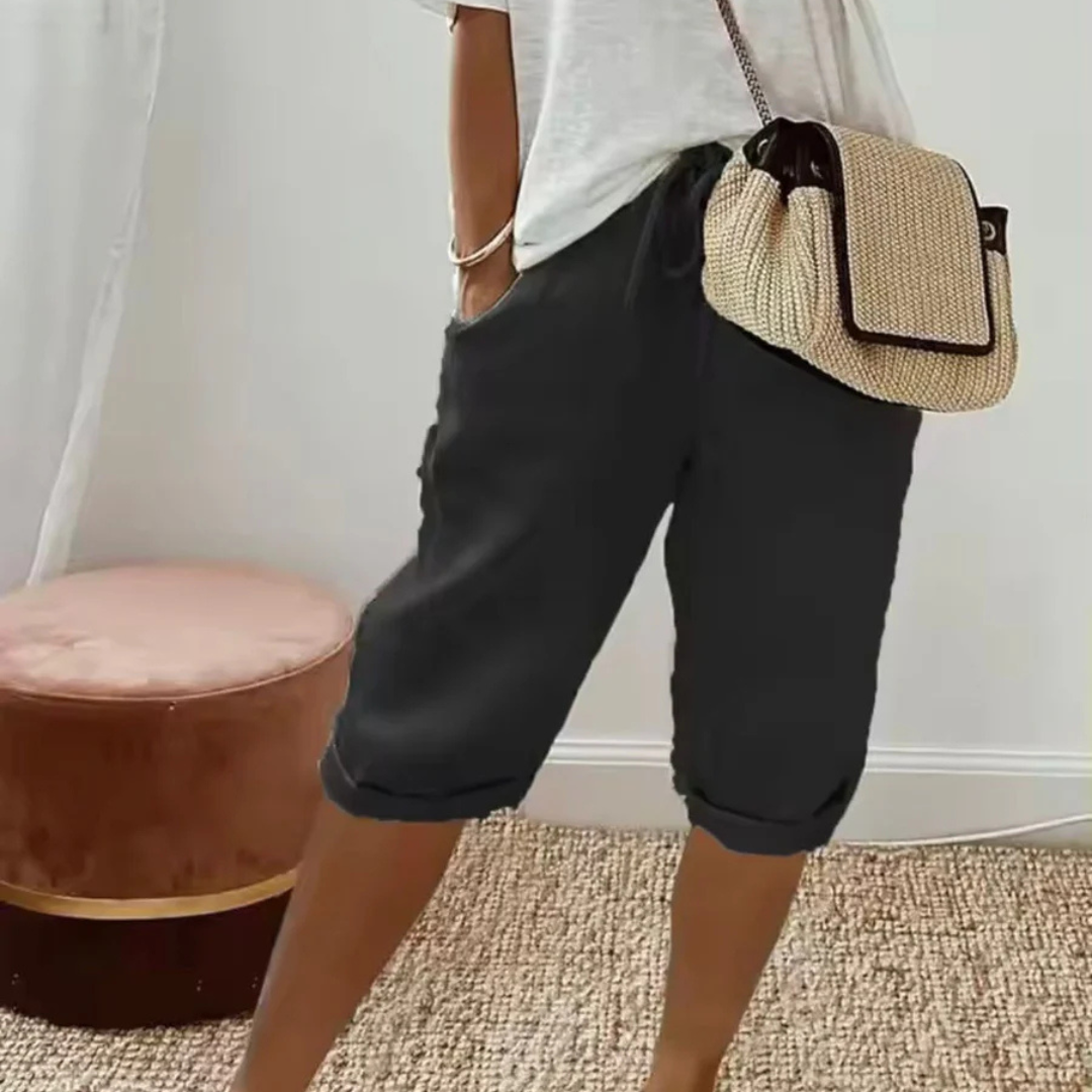 Fenley | Short Capri de Lino con Cordón