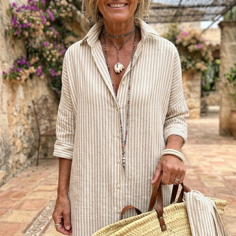 Willow | Vestido de Verano Elegante a Rayas