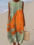 Jane | Vestido Midi Oceánico