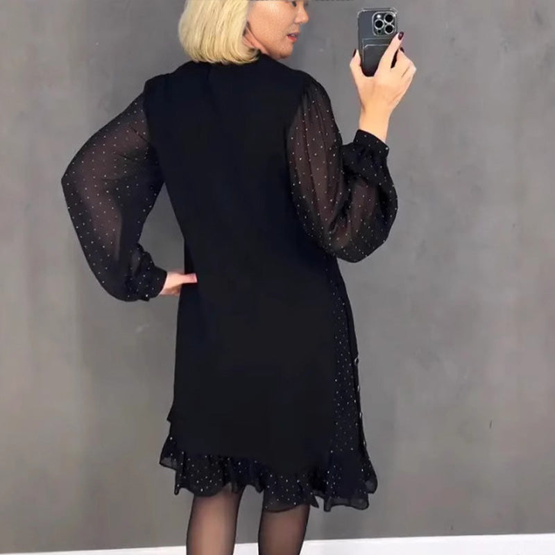 Thessariae | Elegante vestido con mangas de cristal