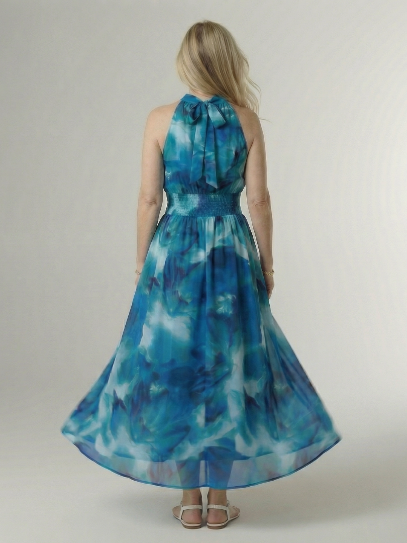 Winifred | Vestido Midi Halter Fruncido