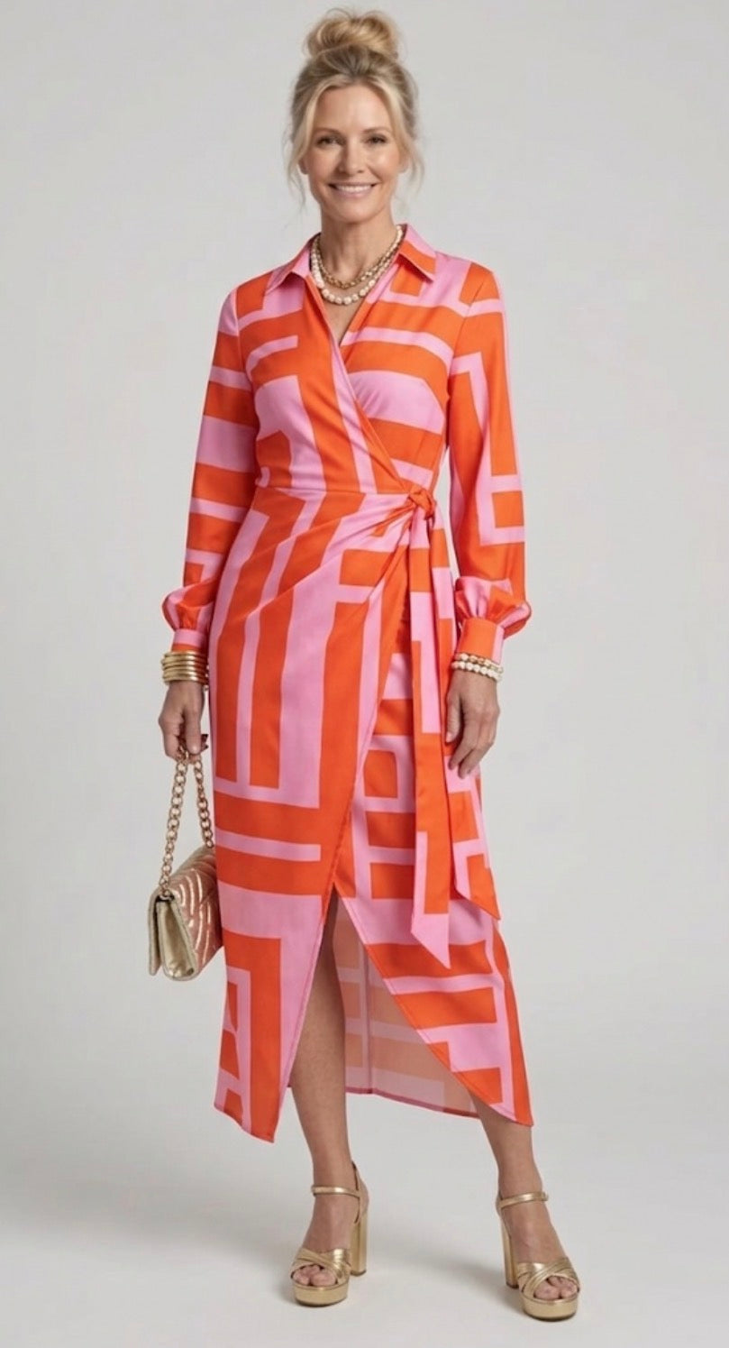 Laurel | Vestido Cruzado con Nudo Frontal