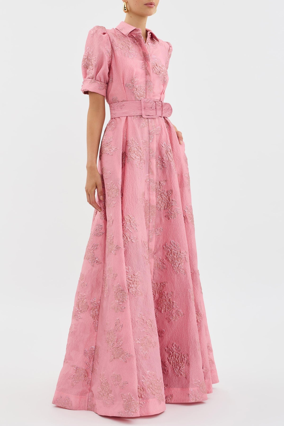 Aria™ | Vestido con Mangas Cortas Abullonadas