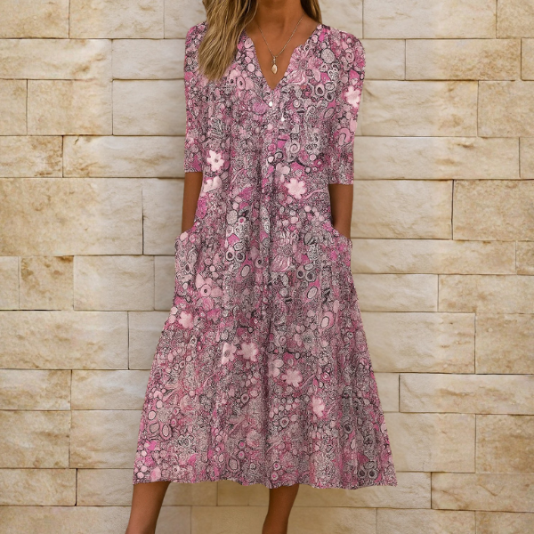 Romi™ | Vestido Midi Elegante Estampado