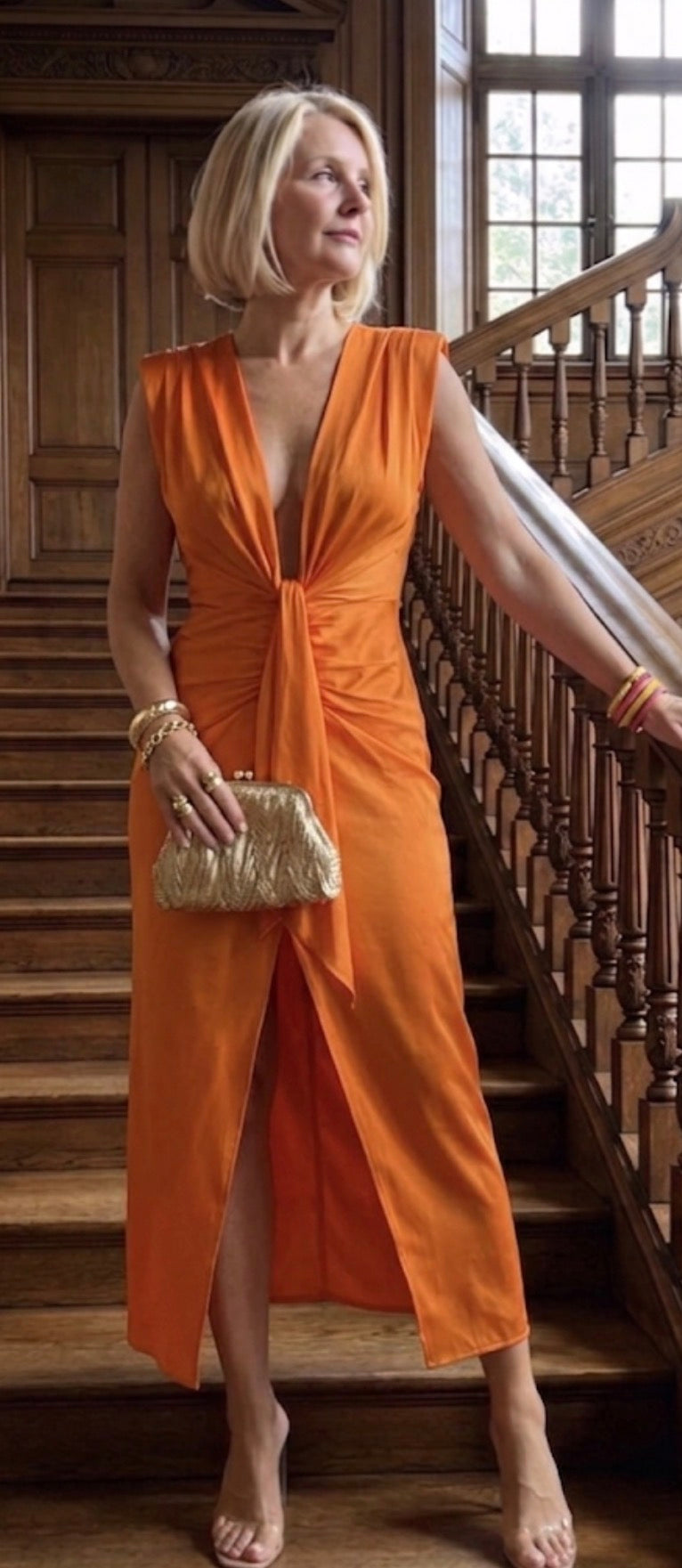 Yvette | Vestido de Noche Drapeado