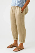 Larson - Pantalón de Lino y Algodón Ligero