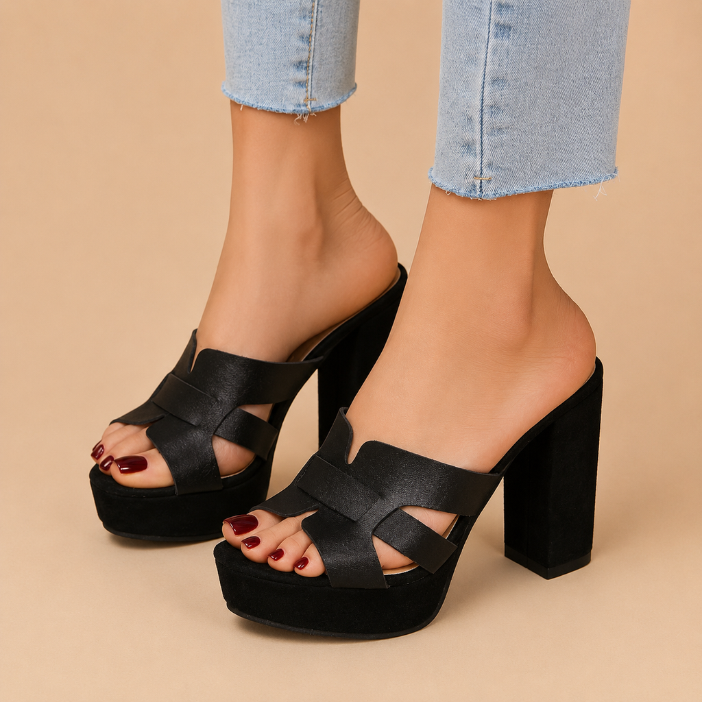 Elena™ | Tacón con Plataforma Elegante Sin Esfuerzo