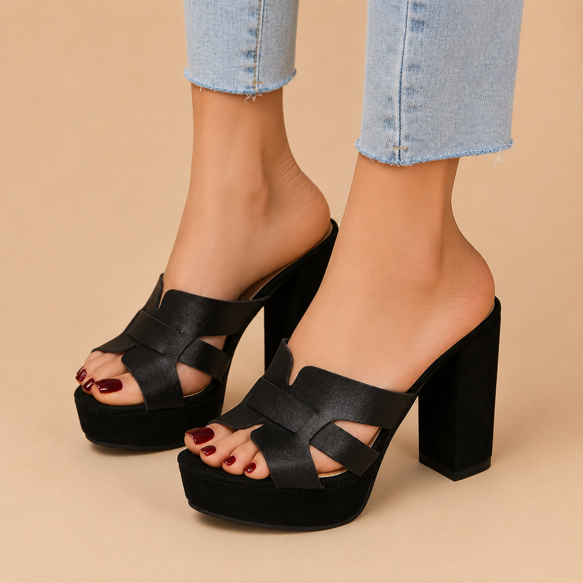 Elena™ | Tacón con Plataforma Elegante Sin Esfuerzo