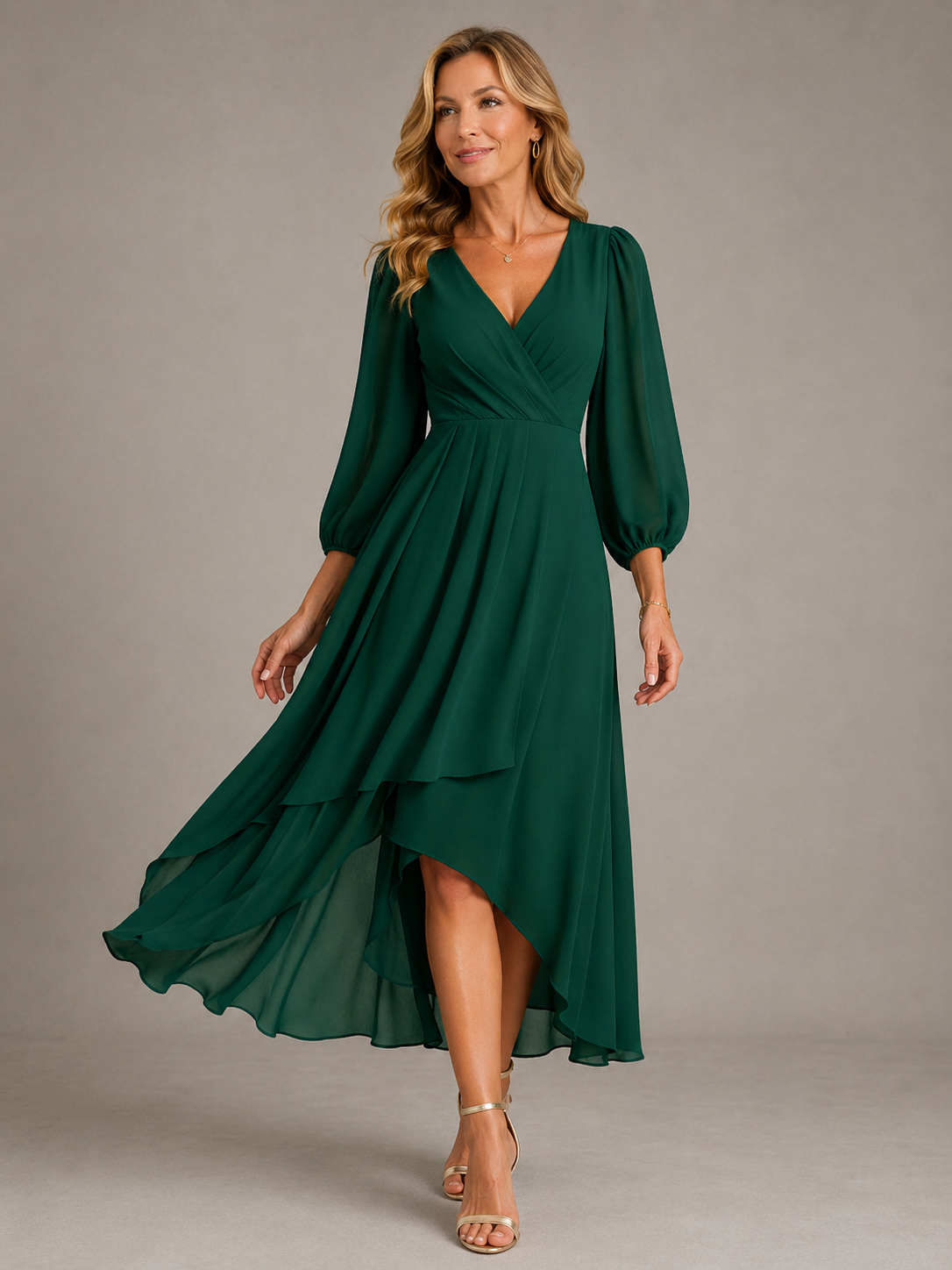 Mia™ | Vestido Largo Elegante de Escote en V