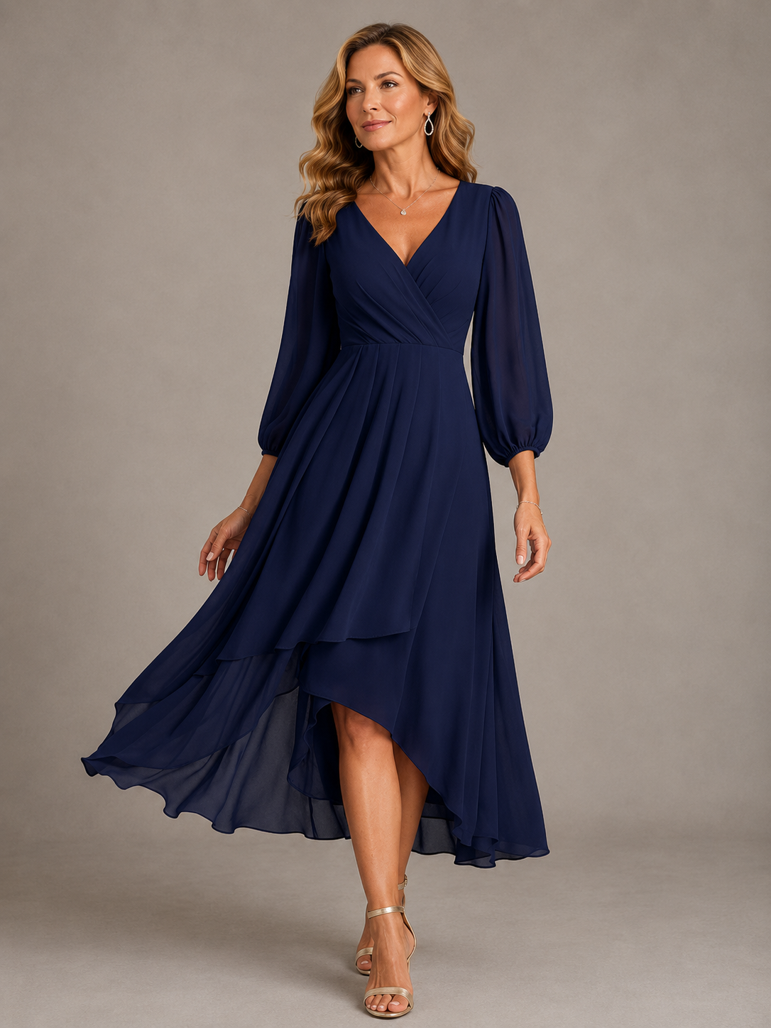 Mia™ | Vestido Largo Elegante de Escote en V