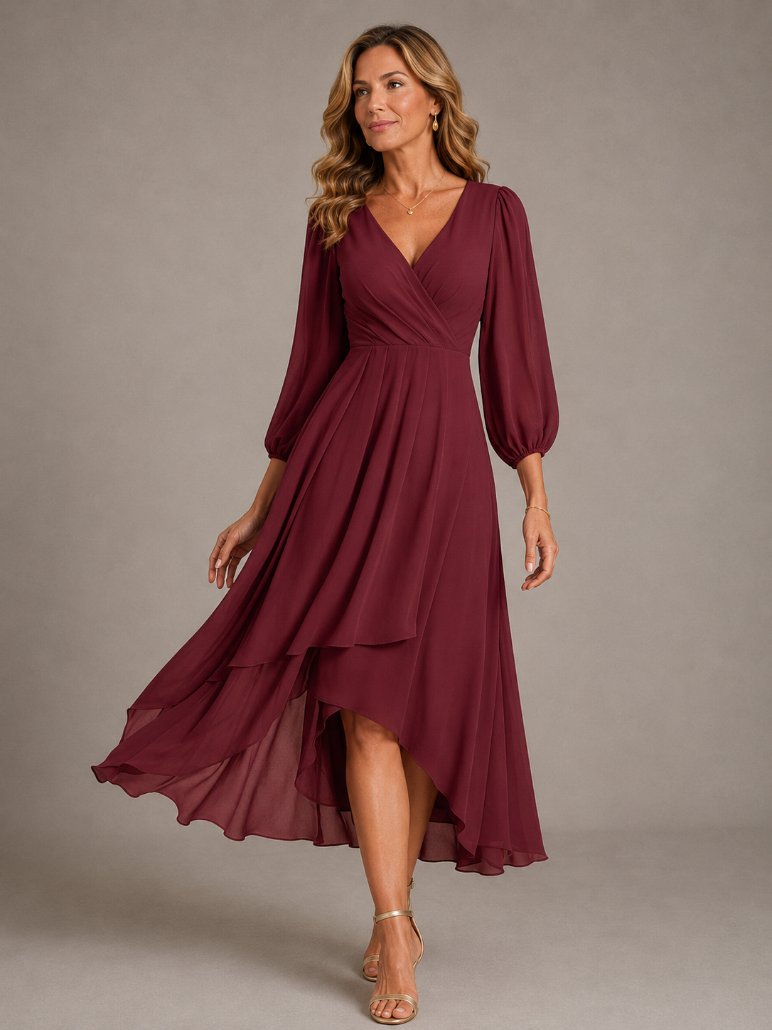 Mia™ | Vestido Largo Elegante de Escote en V
