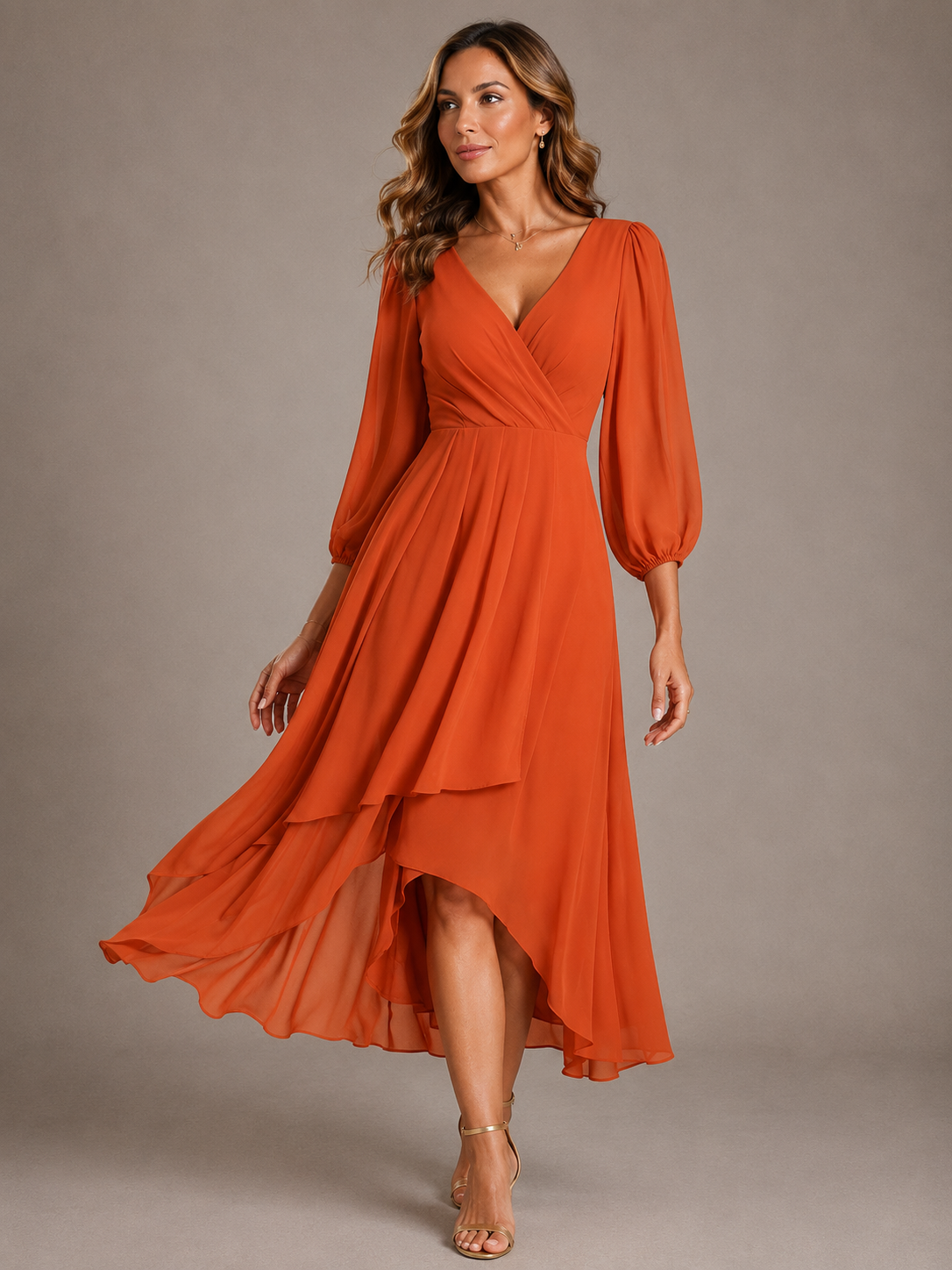 Mia™ | Vestido Largo Elegante de Escote en V