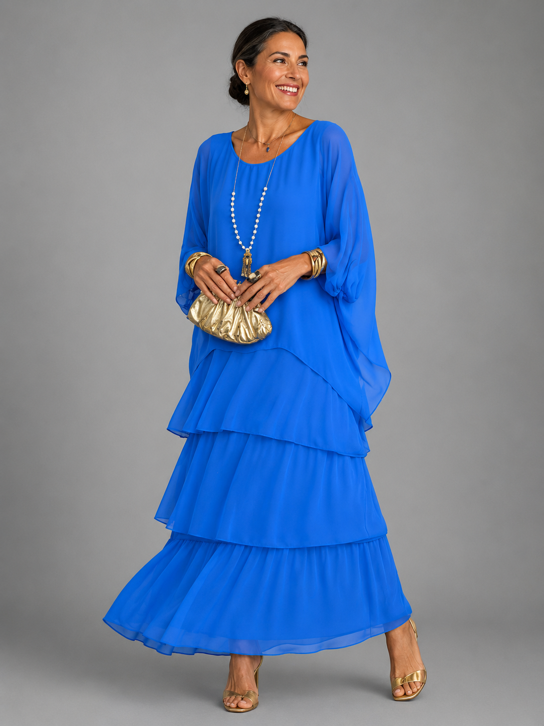 Elspeth | Vestido largo vaporoso