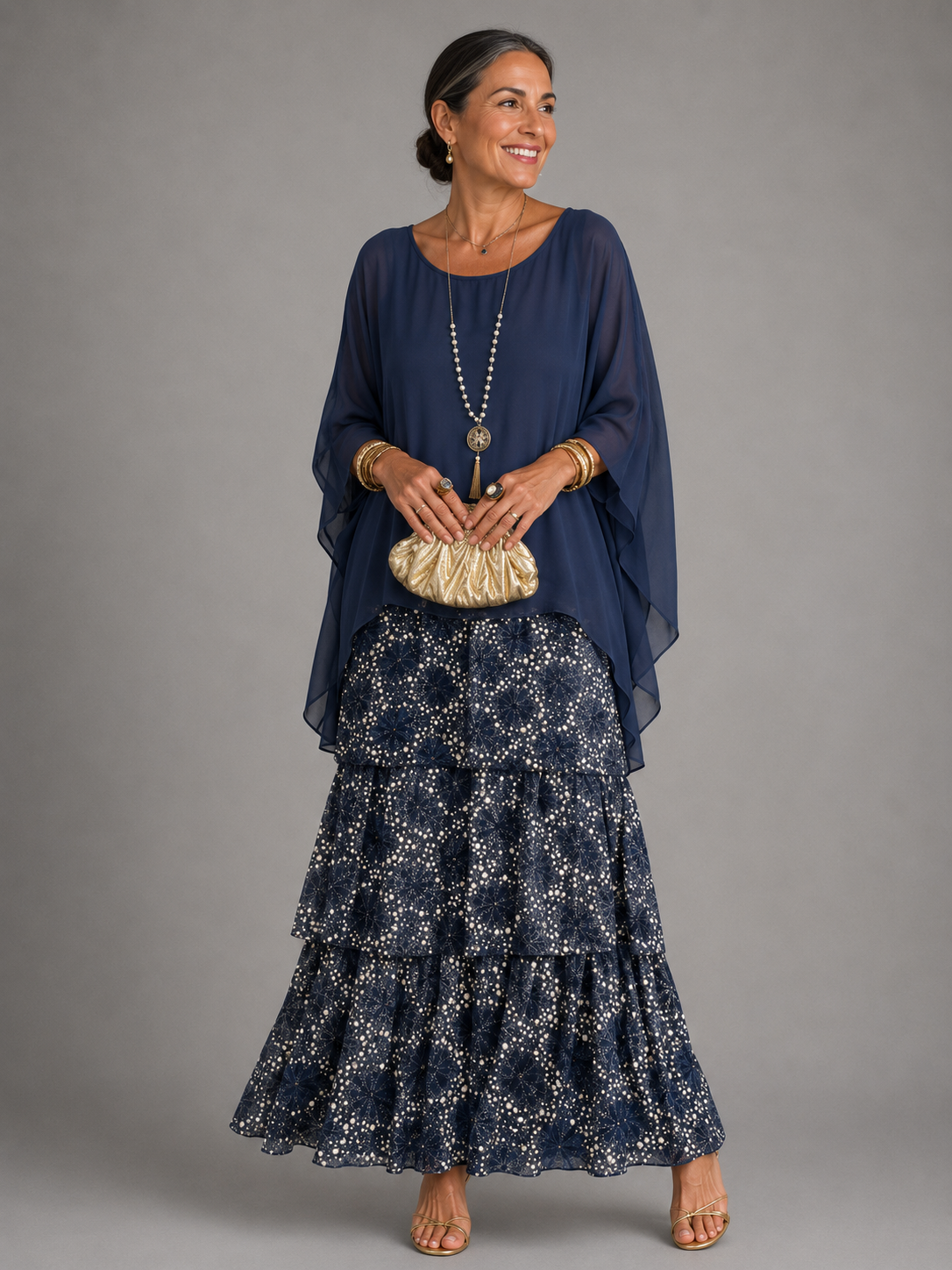 Elspeth | Vestido largo vaporoso