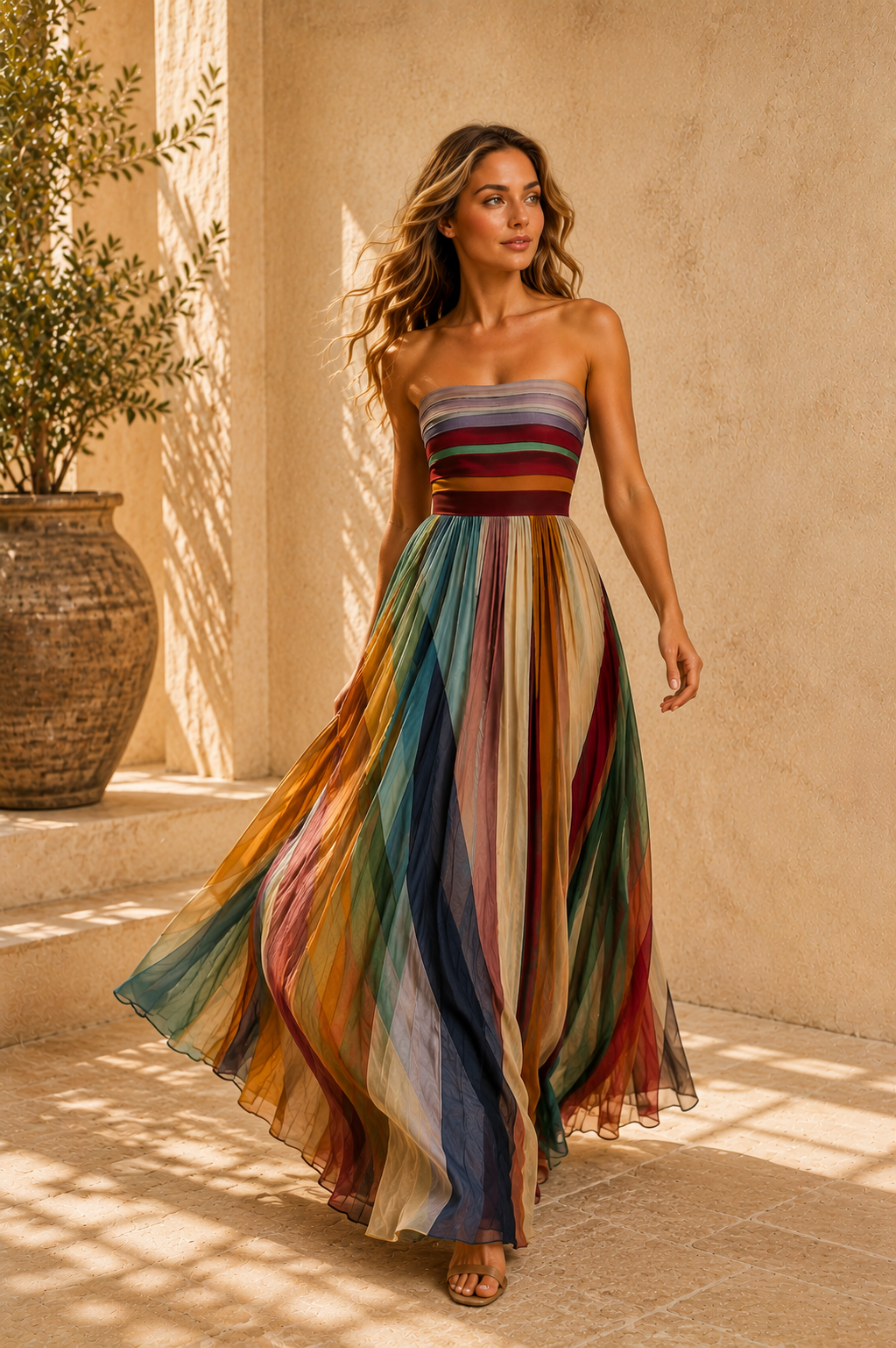 Rebeca | Vestido colorido favorecedor