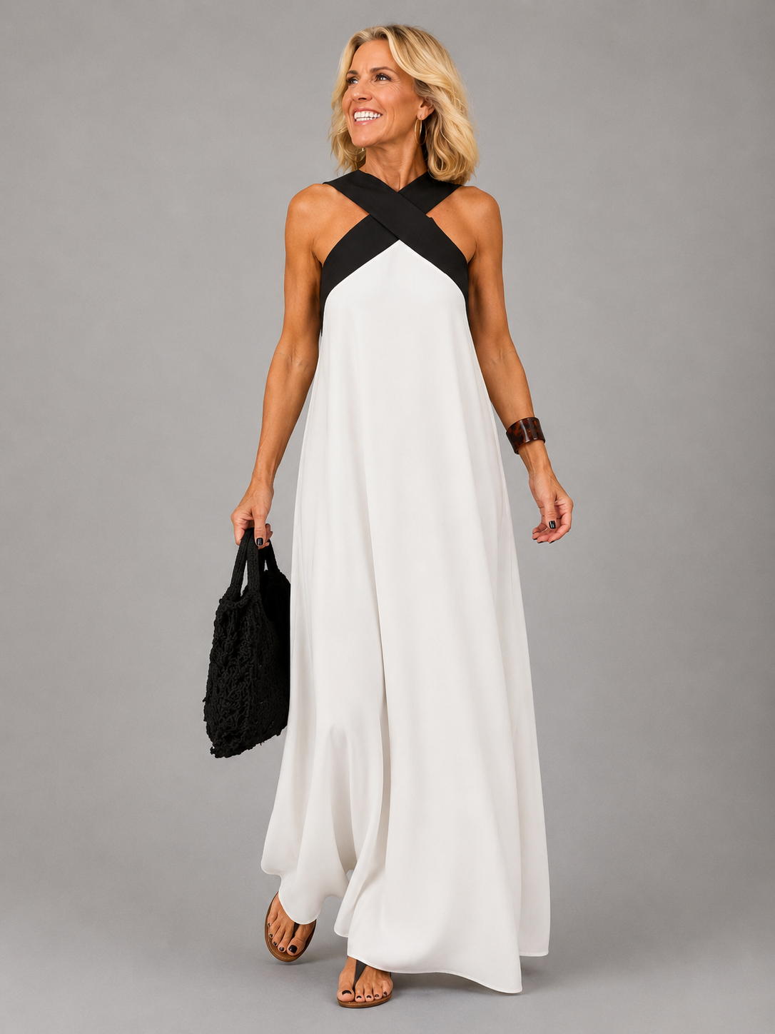 Velora™ | Vestido Maxi Elegancia Cruzada