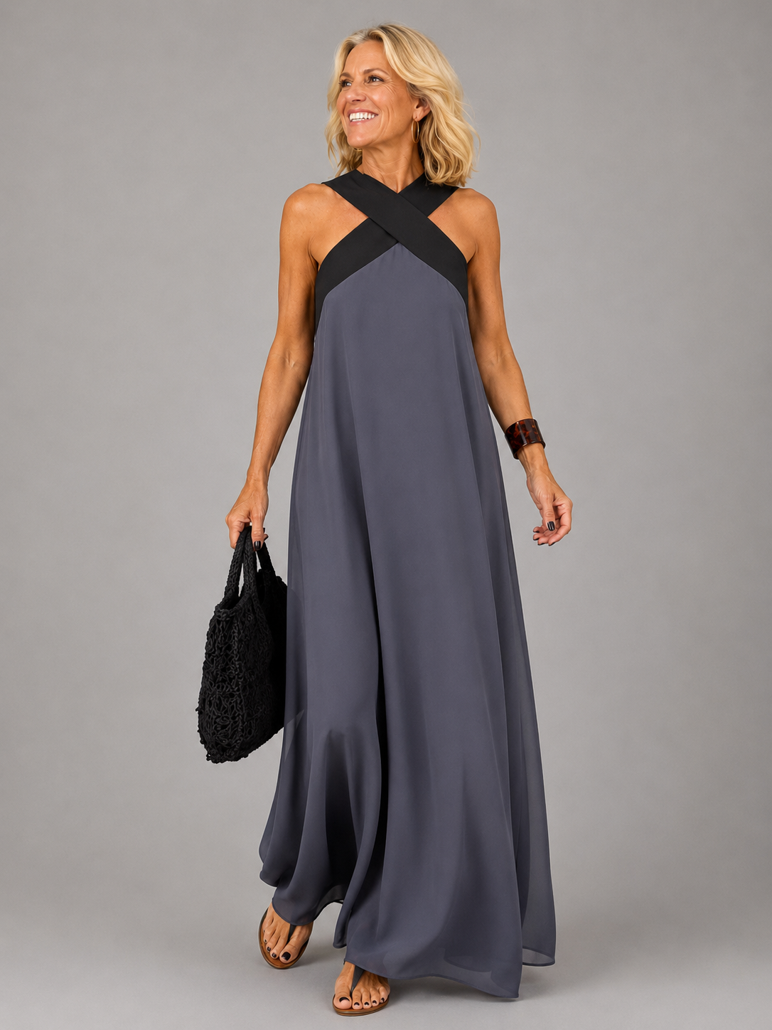 Velora™ | Vestido Maxi Elegancia Cruzada