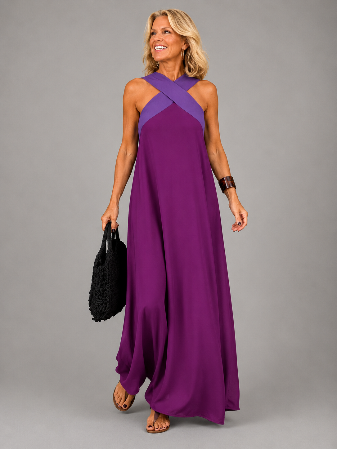 Velora™ | Vestido Maxi Elegancia Cruzada